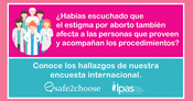 Comunicado de prensa: safe2choose e Ipas CAM han elaborado conjuntamente una encuesta internacional de proveedores.