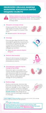 Olukalala lwo'bubonero obulaga akabenje nga okozeseza empeke okujjamu olubuto