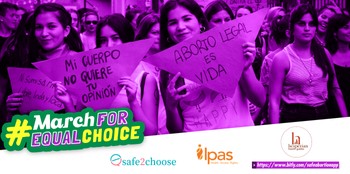safe2choose, Hesperian और Ipas #MarchForEqualChoice अभियान के लिए एकजुट हुए हैं।safe2choose, Hesperian और Ipas #MarchForEqualChoice अभियान के लिए एकजुट हुए हैं।