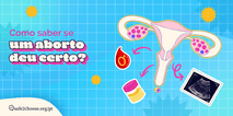 Um diagrama do sistema reprodutor feminino, uma gota de sangue, uma amostra de urina e uma imagem de ultrassom, sobre um fundo de grade azul claro. O logotipo safe2choose.org/pt esta visivel no canto.