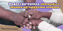 Couple holding hands with the text How to support your partner through an abortion for a safe2choose.org article on providing emotional support during an abortion