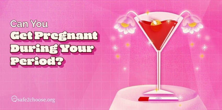 ¿Puedes quedar embarazada durante tu período?