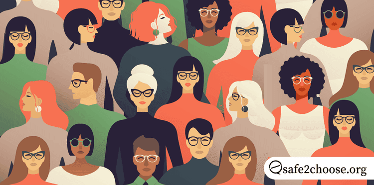 Group of people wondering about stigma around surgical abortions