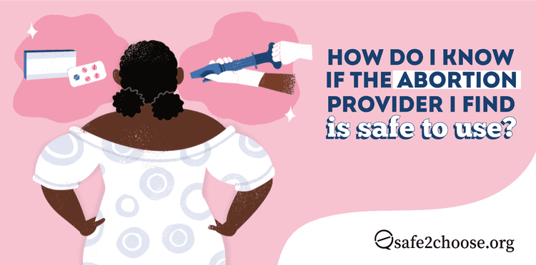 A woman in a white dress, wondering how to find safe abortion providers in South Africa, accompanied by two images: abortion with pills and MVA